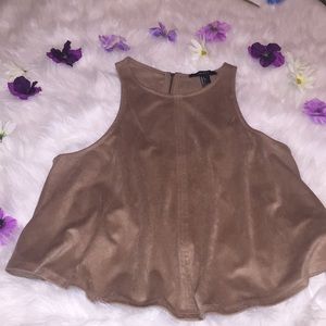 Flowy suede top ❤️